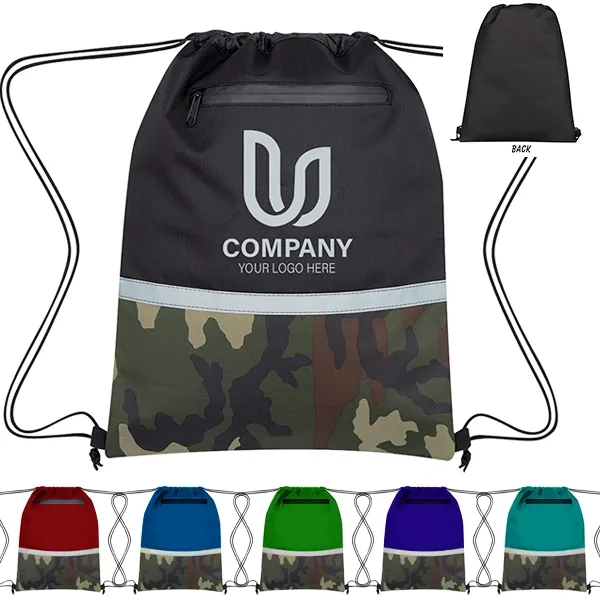 Camo Accent  Drawstring Sports Pack 2