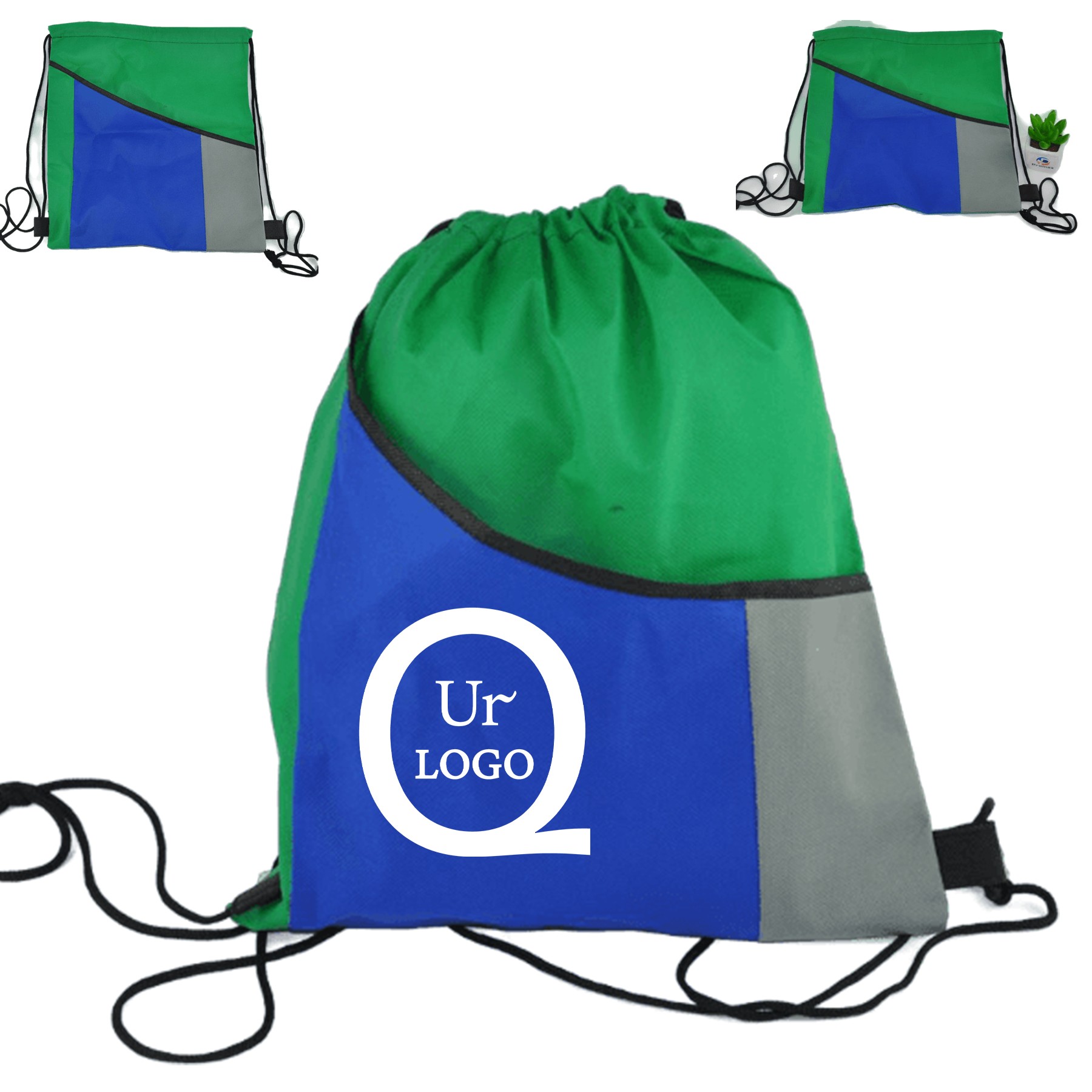 13.39X17.72 Inch Terylene Drawstring Backpack