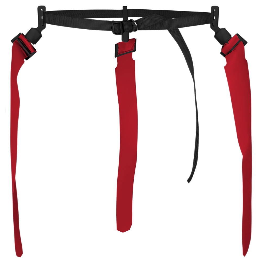 Quick-Down Flag Football Belt - 12 Pack 3-Flags per Belt - Bulk 6