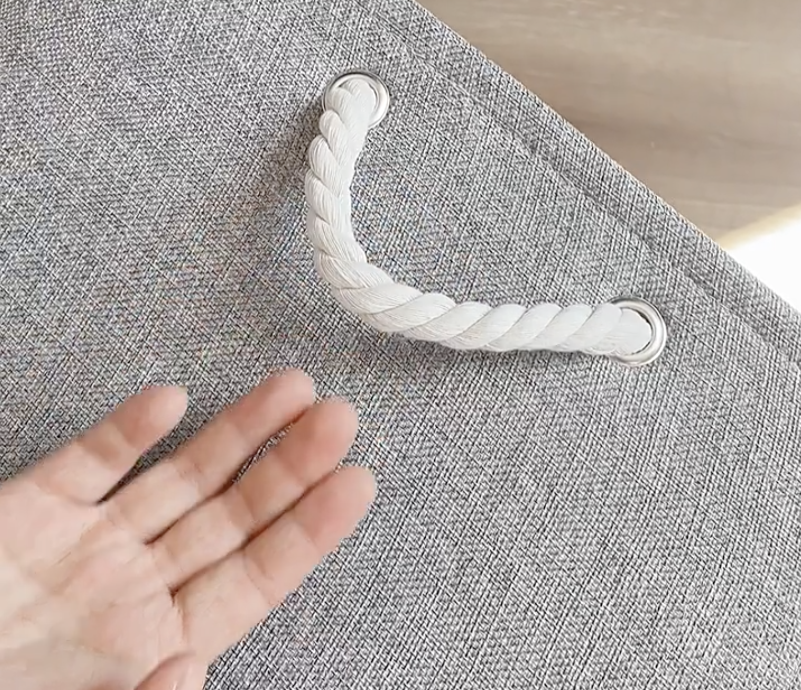 8L Cotton Linen Storage Box 1