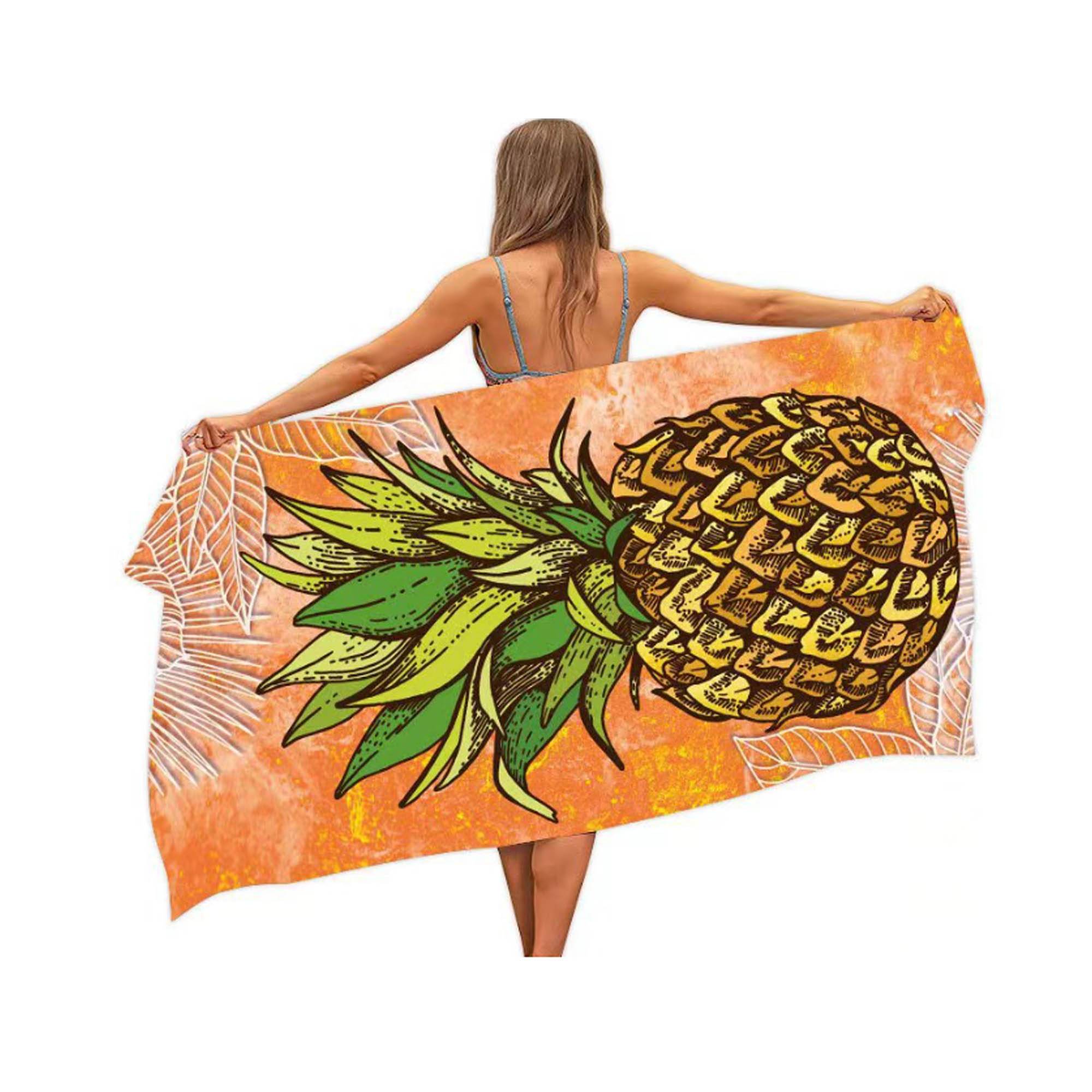 Heavyweight Subli-Plush Velour Beach Towel 8