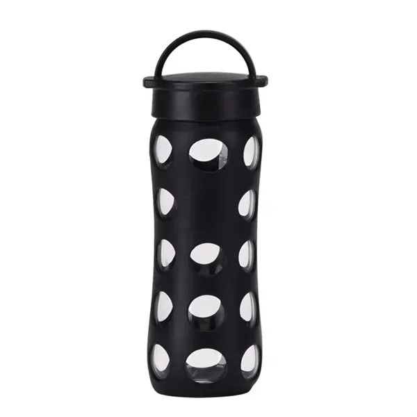 16 oz Glass Cup with Borosilicate and Silicone Sleeve 3