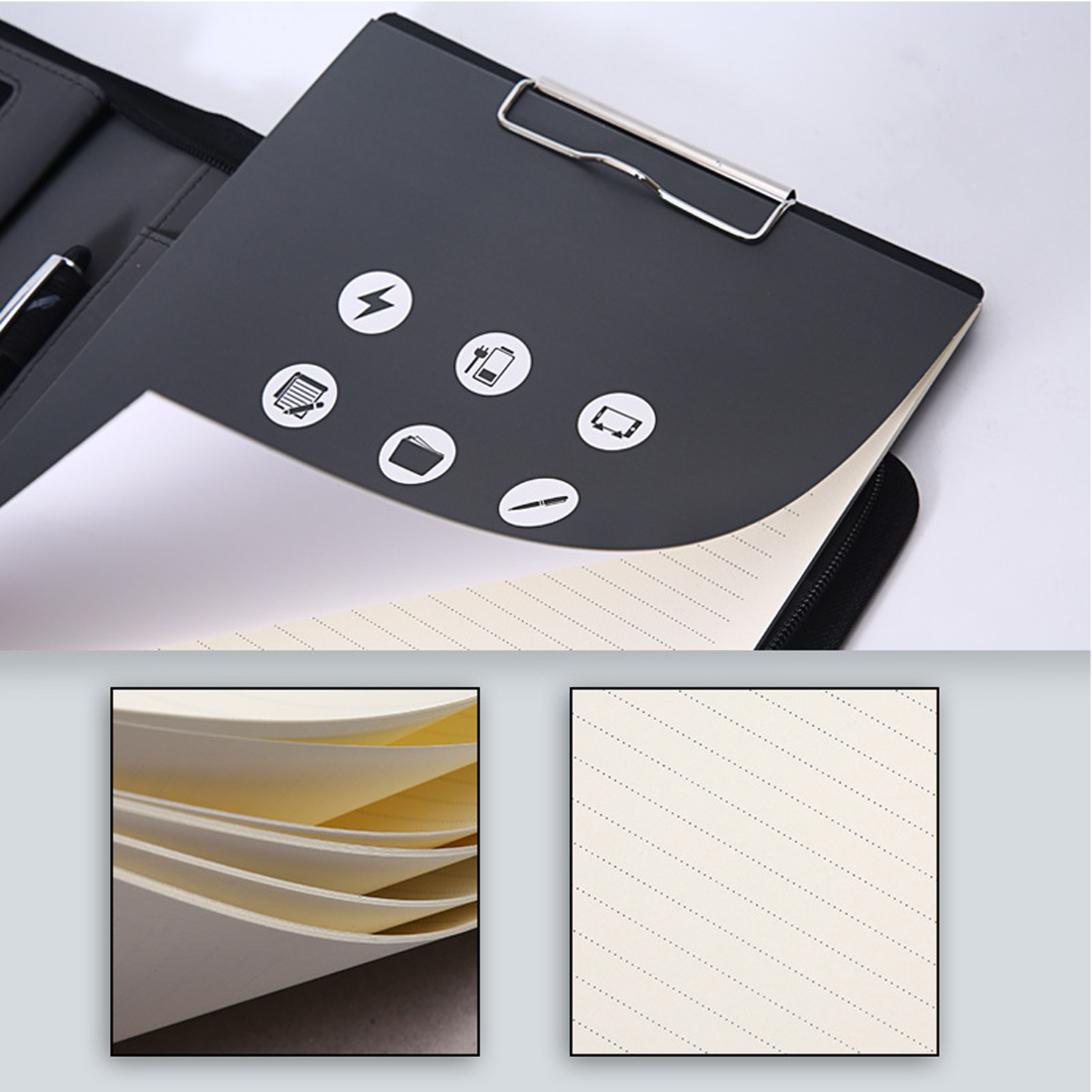 Multi-Function Pu Leather File Folder 3