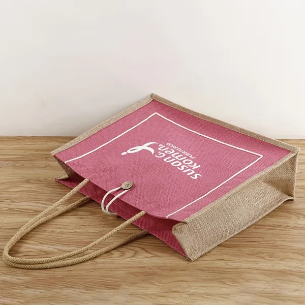Bliss Jute Tote Bag -18x14x5.5 3