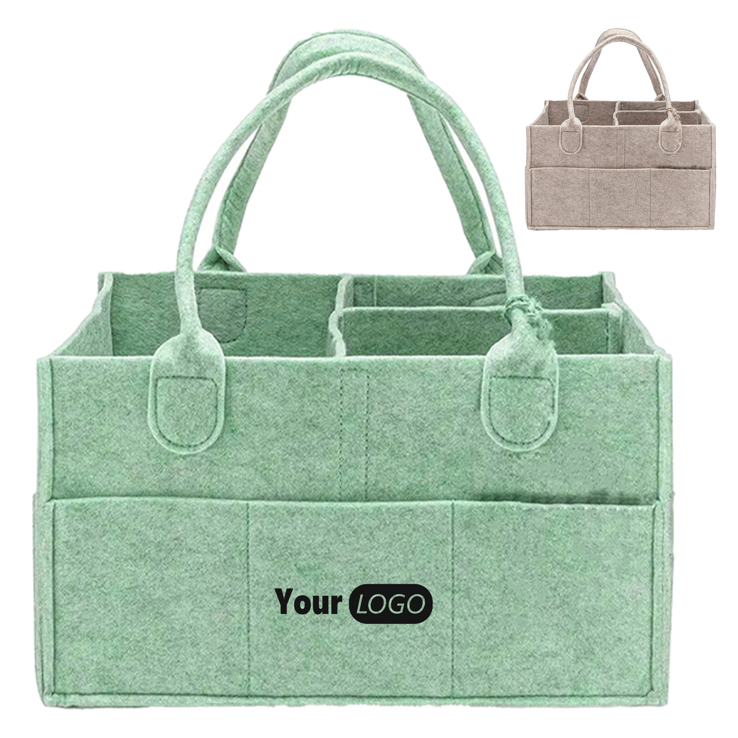 Felt Large Capacity Mommy Diaper Bag ?C Organized And Convenient 2