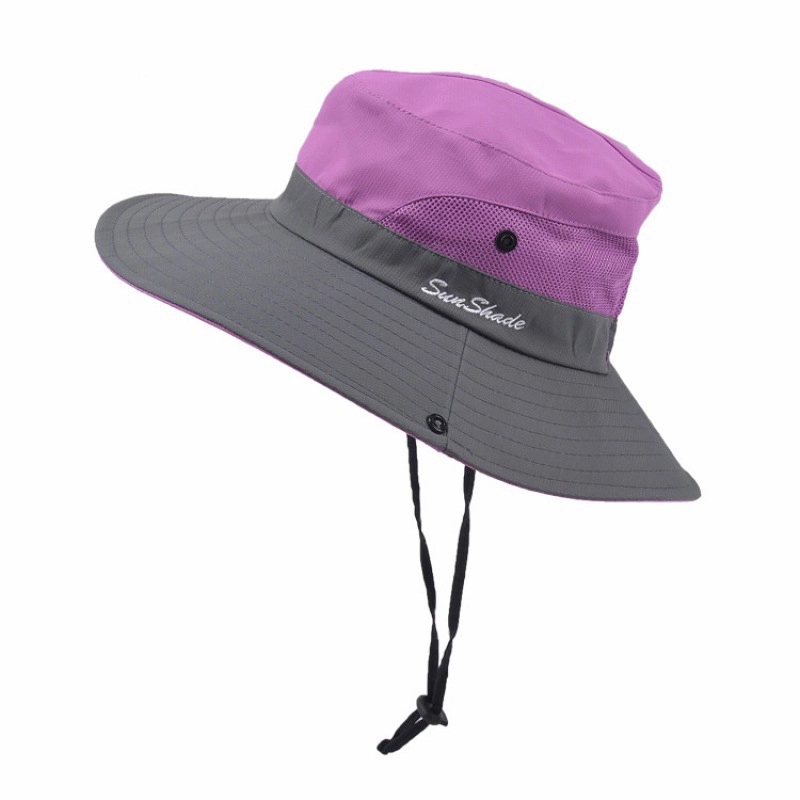 Ponytail Hole Outdoor Fisherman'S Hat 3