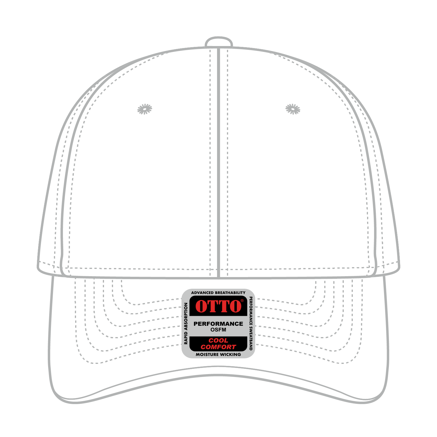 OTTO CAP® 6 Panel Low Profile Baseball Cap 7