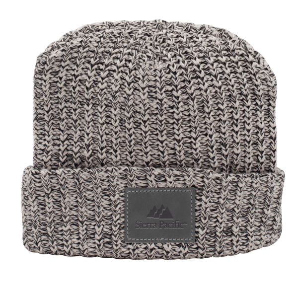 Milliner Cuffed Knit Beanie with Leather Patch 17