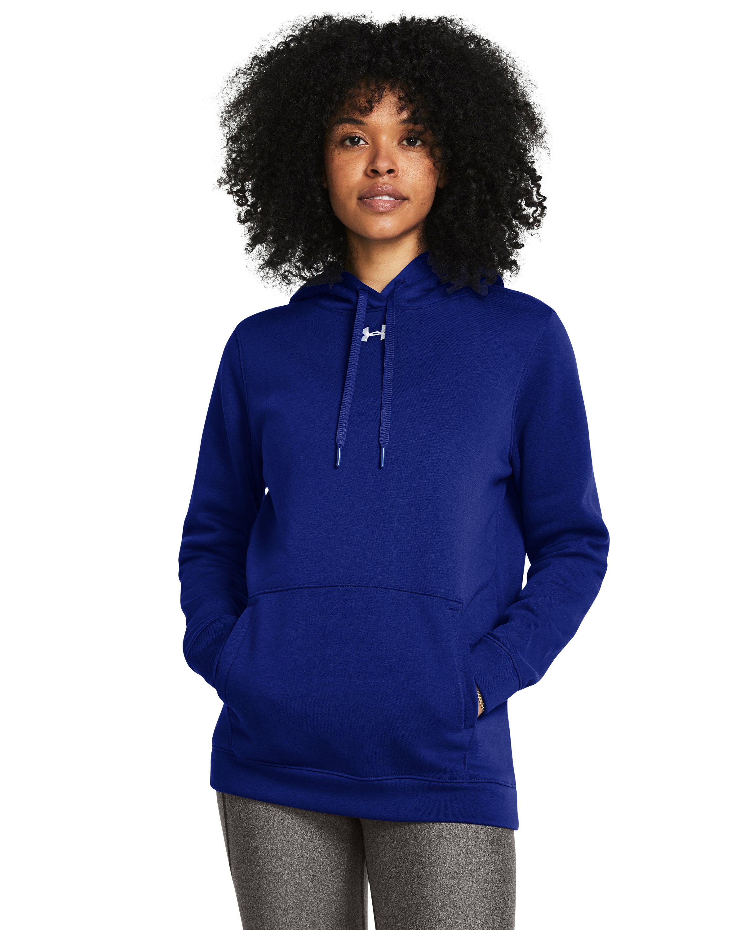 UA Hustle Fleece Women's Hoodie, custom hoodie or sweatshirt with logo imprint 6