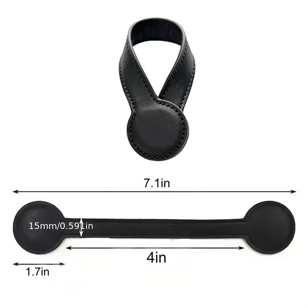 PU Leather Hat Clip Holder - Stylish Hands-Free Accessory 4