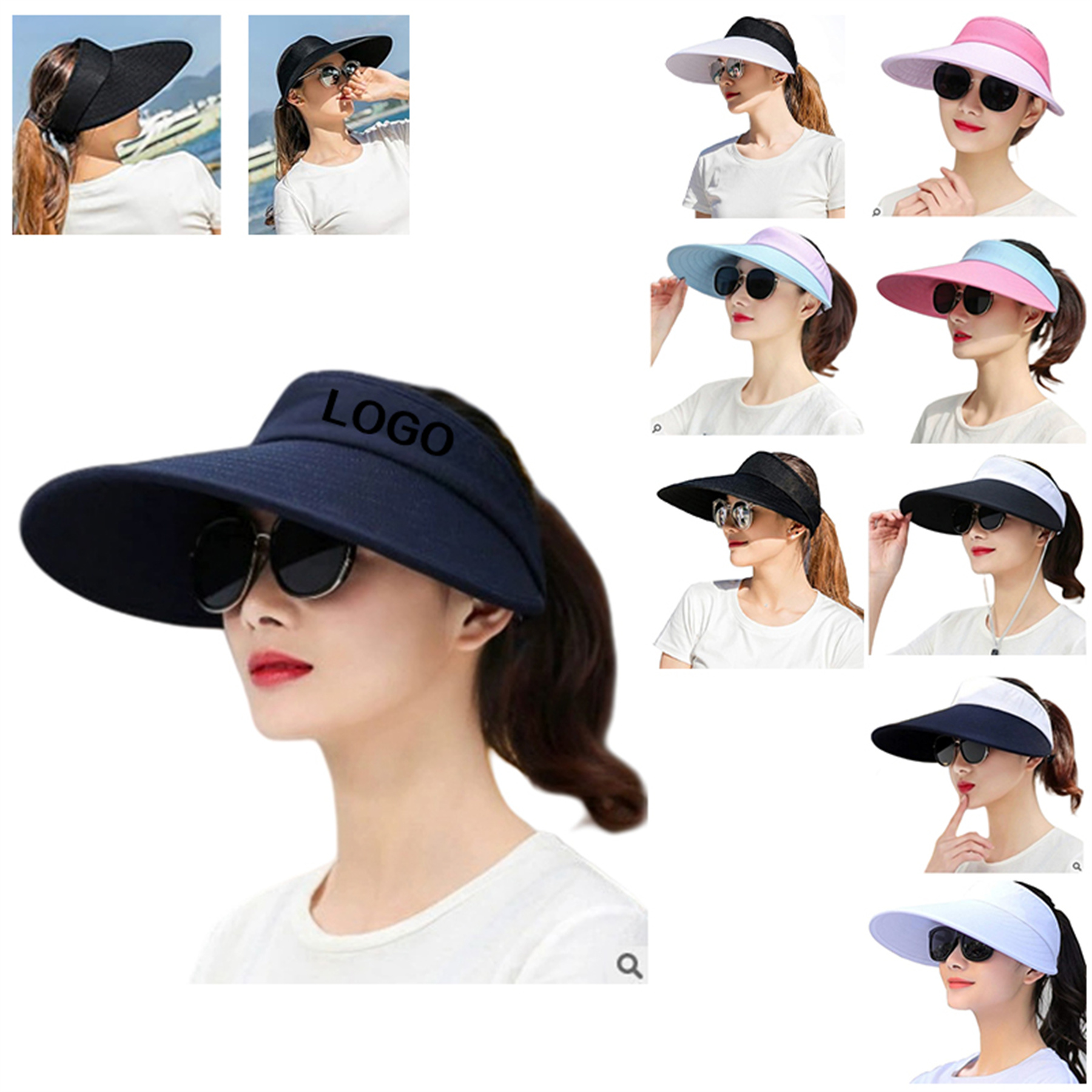 Ponytail Sun Protection Hat for Women 2