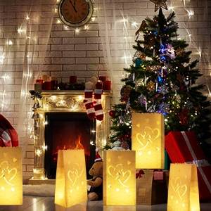 Paper Luminary Candle Lantern Bag 11