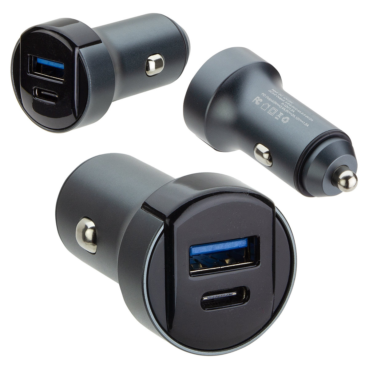 ihub™  Super Fast USB-C 18W PD Car Charger 3