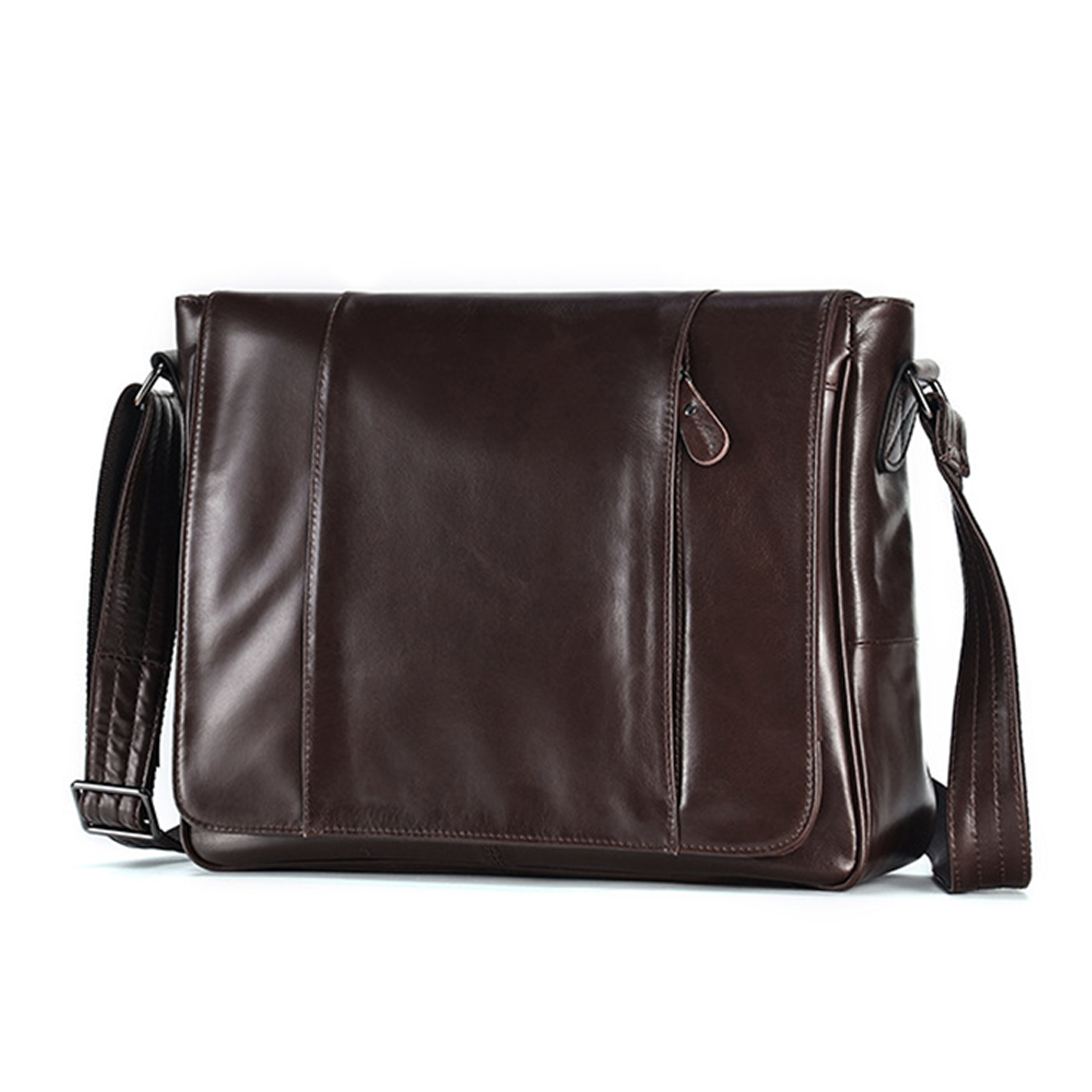 14" Cowhide Computer Crossbody Bag 1
