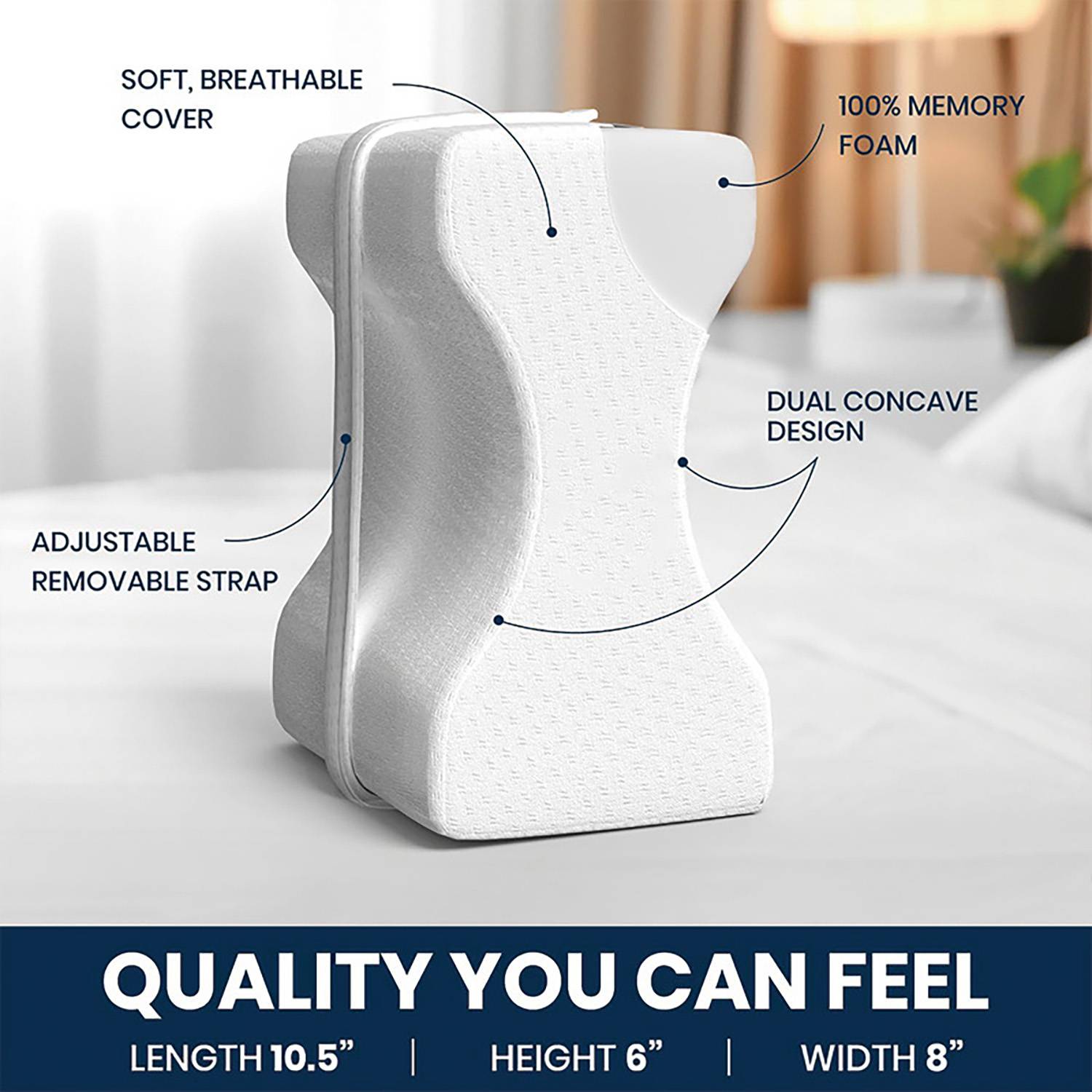 Premium Memory Foam Leg Support Pillow 4