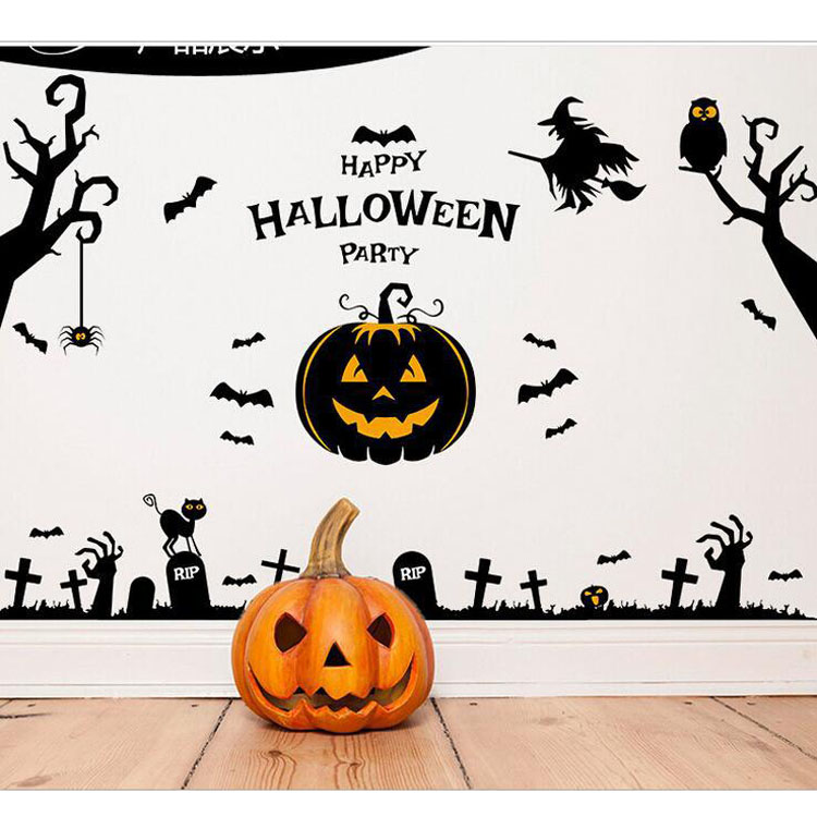 Halloween Pumpkin Wall Stickers 2