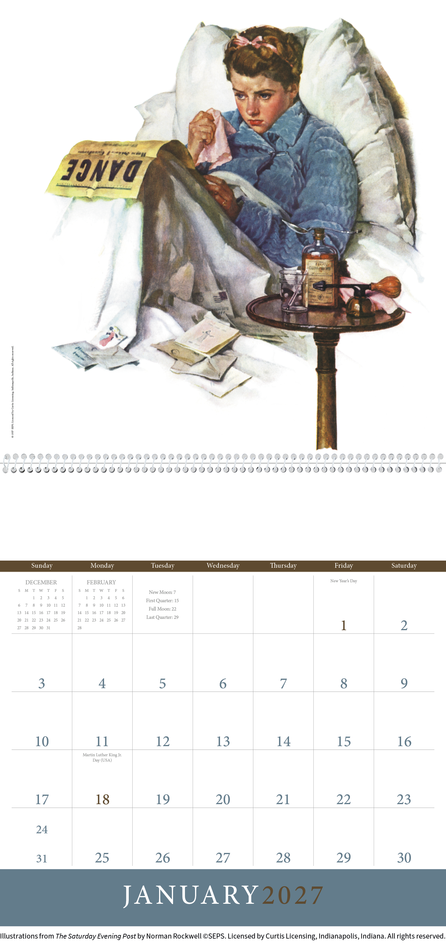 Triumph® Calendars The Saturday Evening Post Illustrations by Norman Rockwell Calendar 47