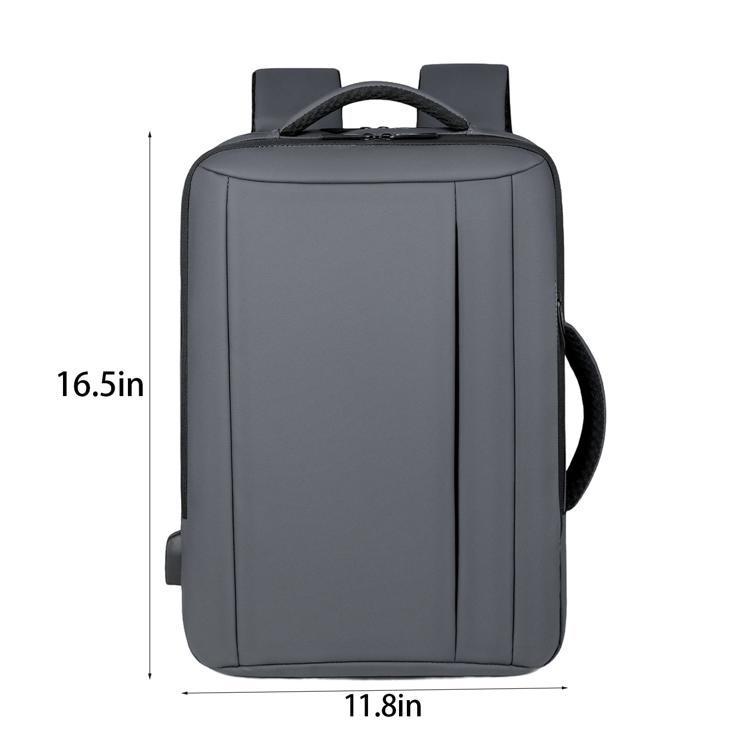 Waterproof Polyester Travel Backpack w/ USB Charging Port 4