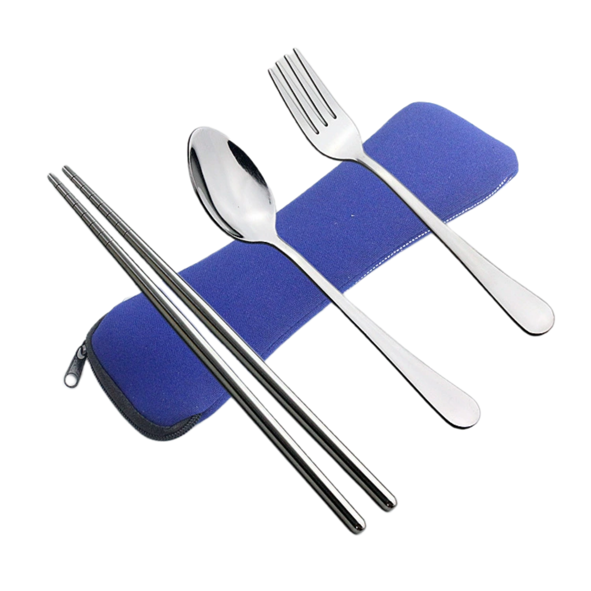 3-in-1 Stainless Steel Travel Cutlery Set 4