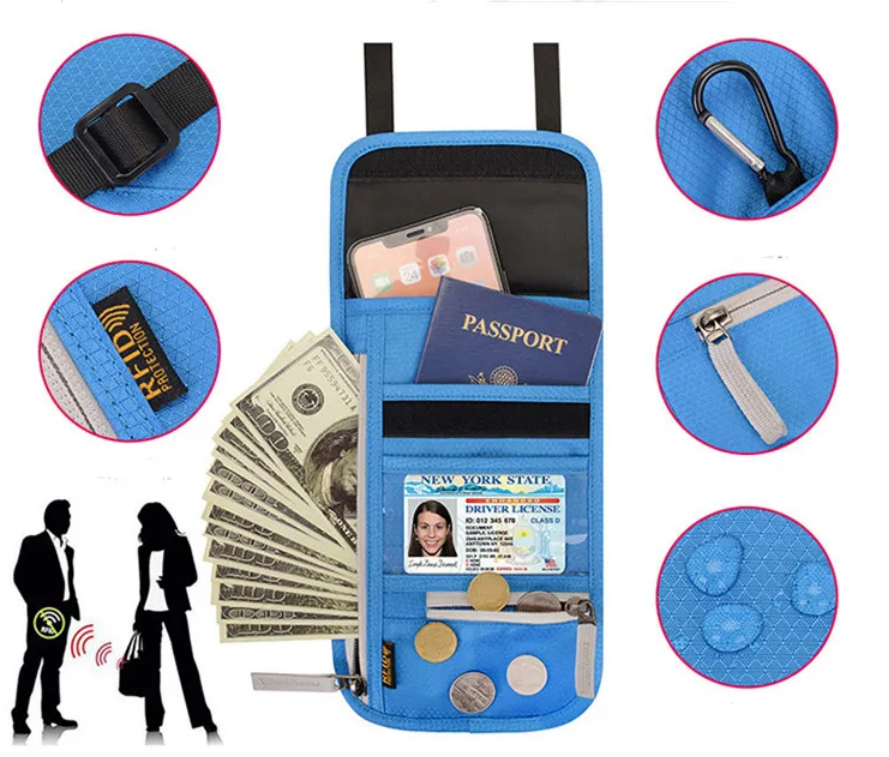 Travel RFID Passport ID Purse / Crossbody Bag 4