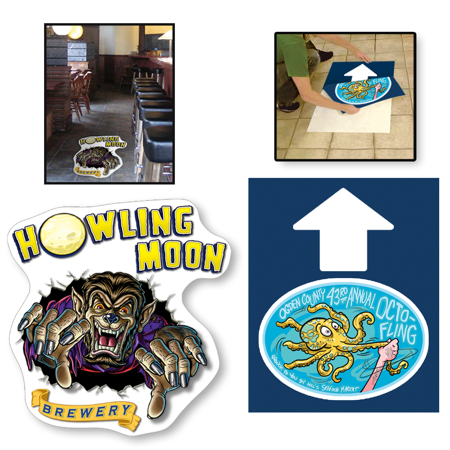 Floor Clings (27" x 22")