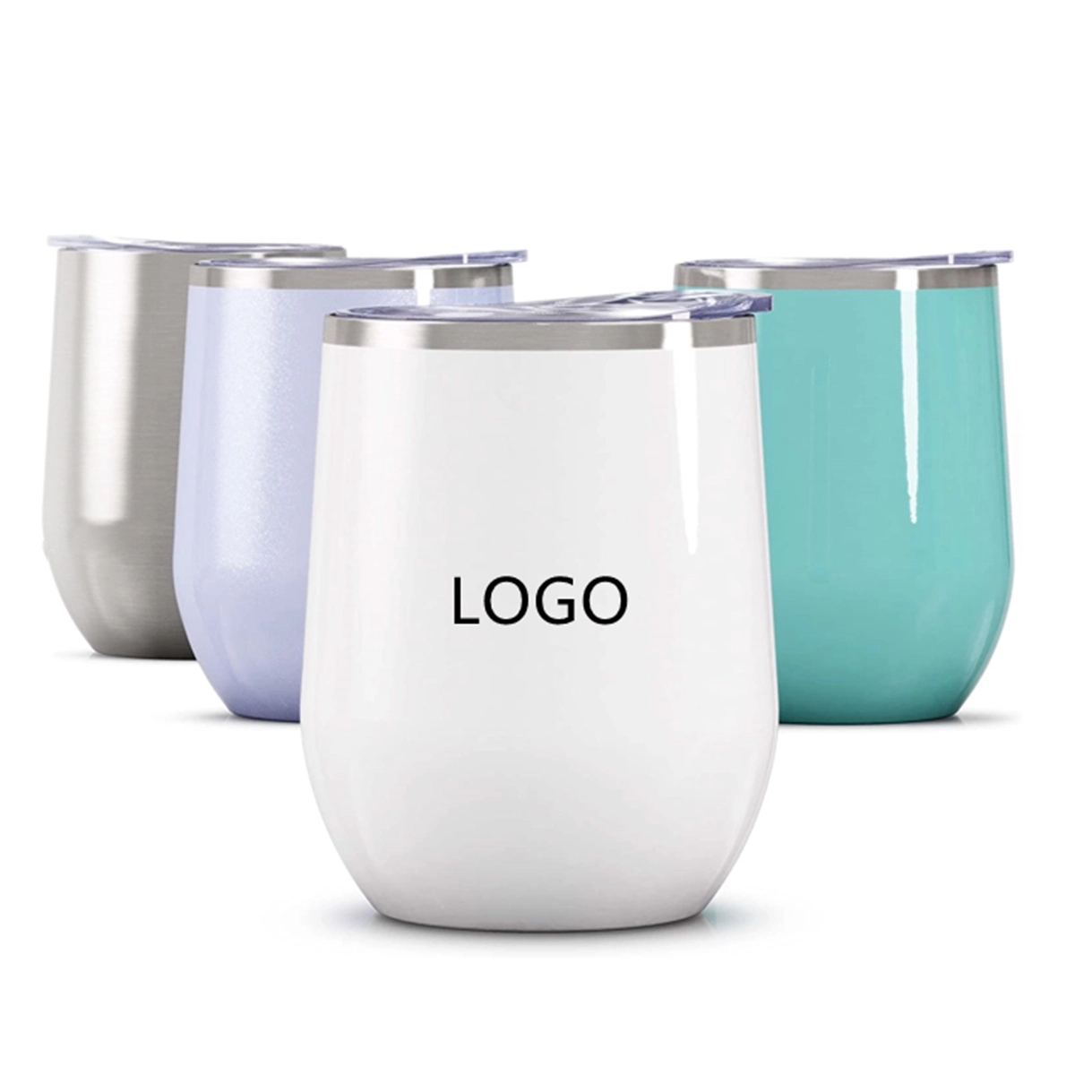 Stainless Steel Wine Tumbler With Lid 12Oz 2