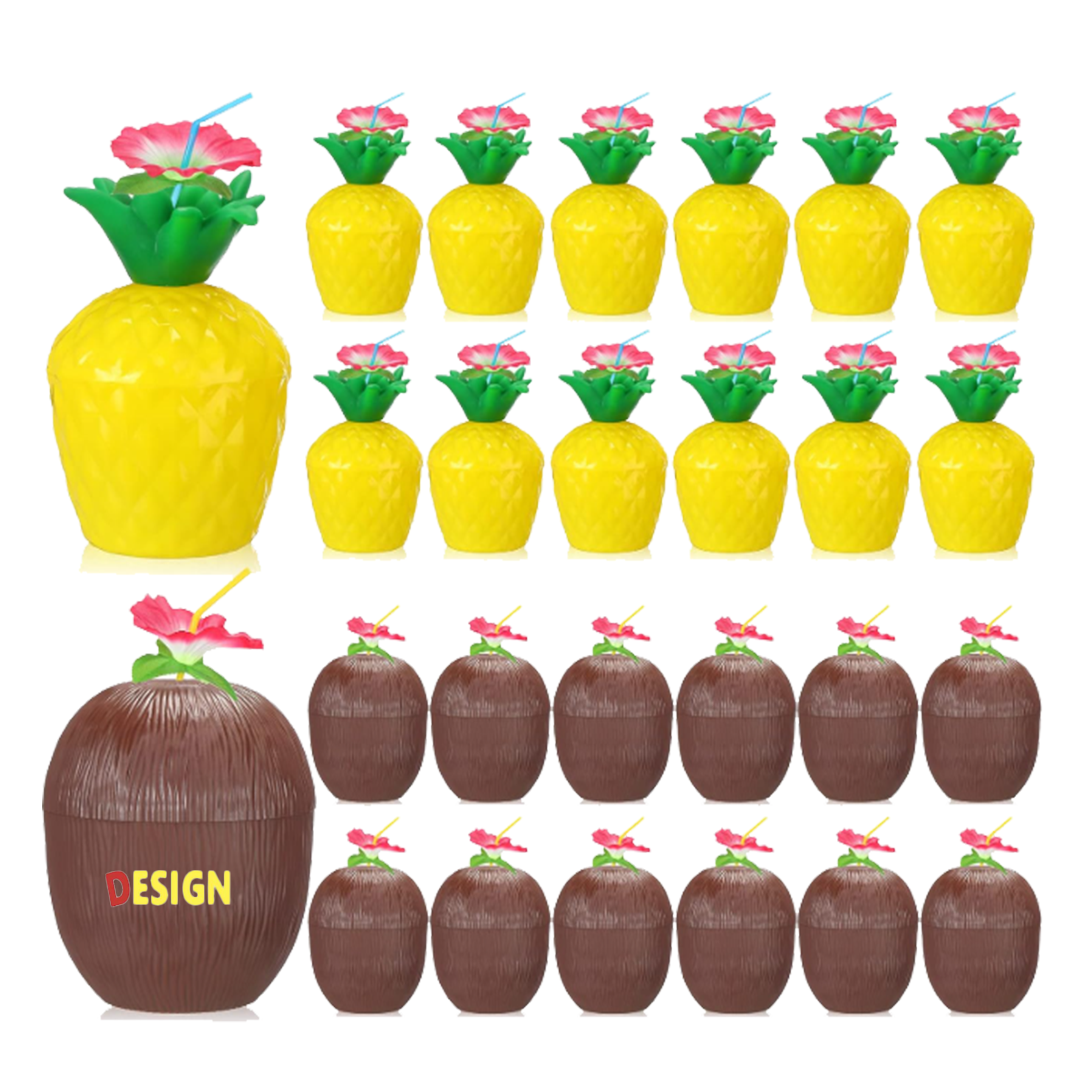 Tropical Shaped Drink Cups 1