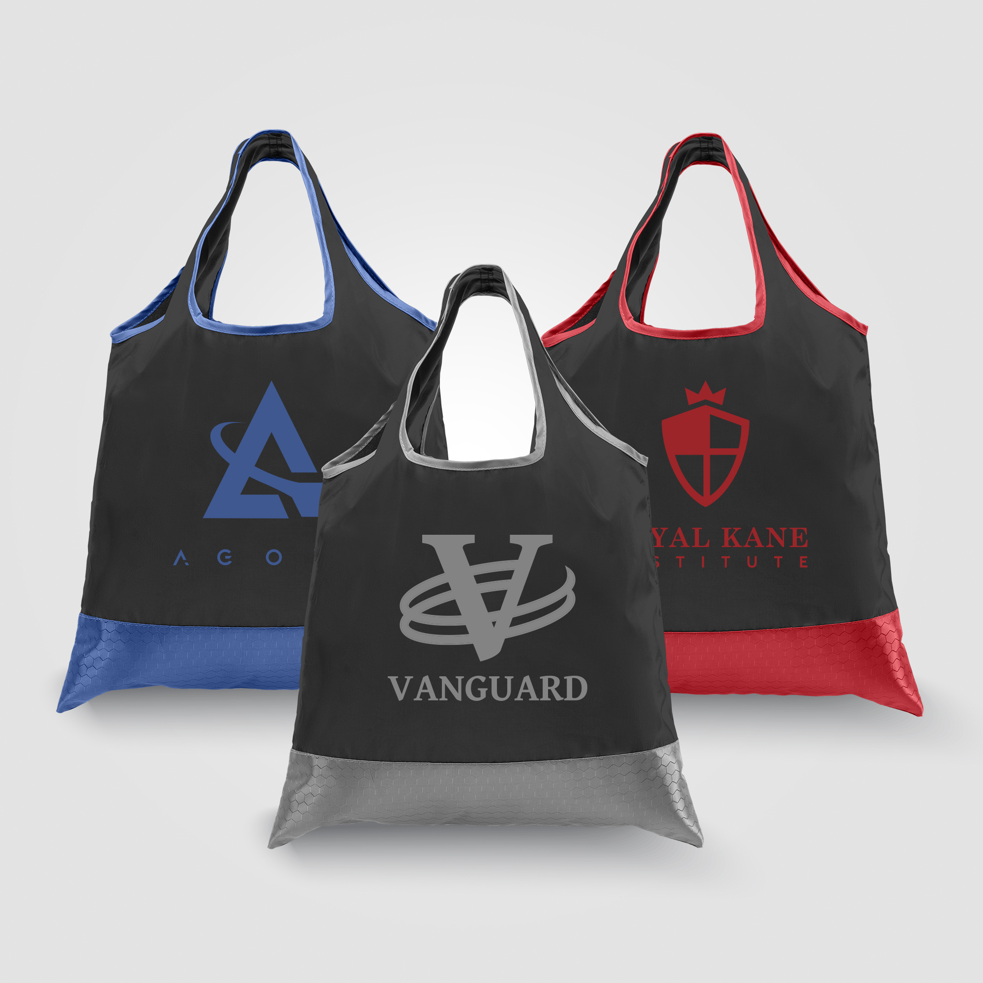 Zurich - Foldaway Shopping Tote Bag - 210D Polyester, 420D RipStop Trim 5