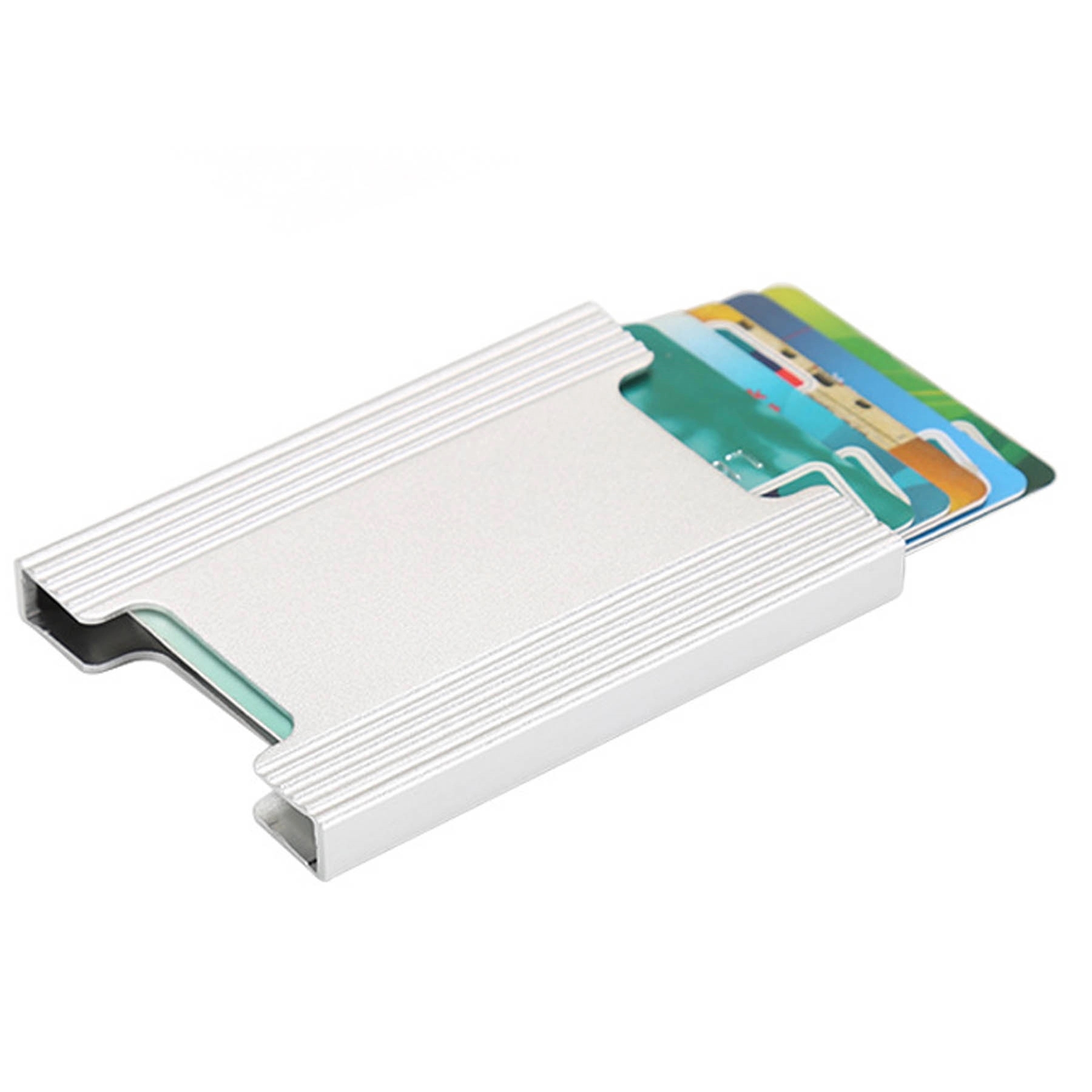 RFID Credit Card Holder for Men Money Clip Aluminum Metal 7