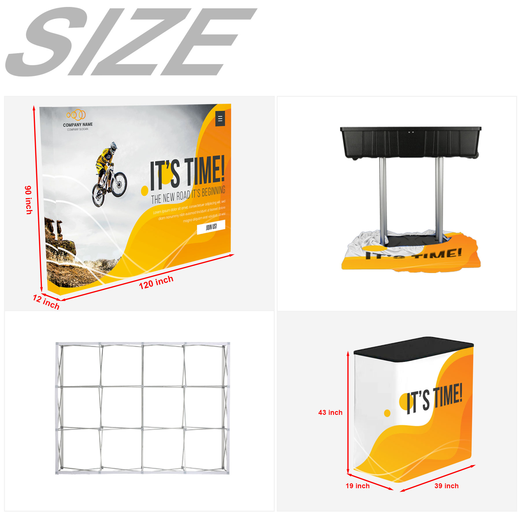 10FT Pop Up Trade Show Display Kit 4