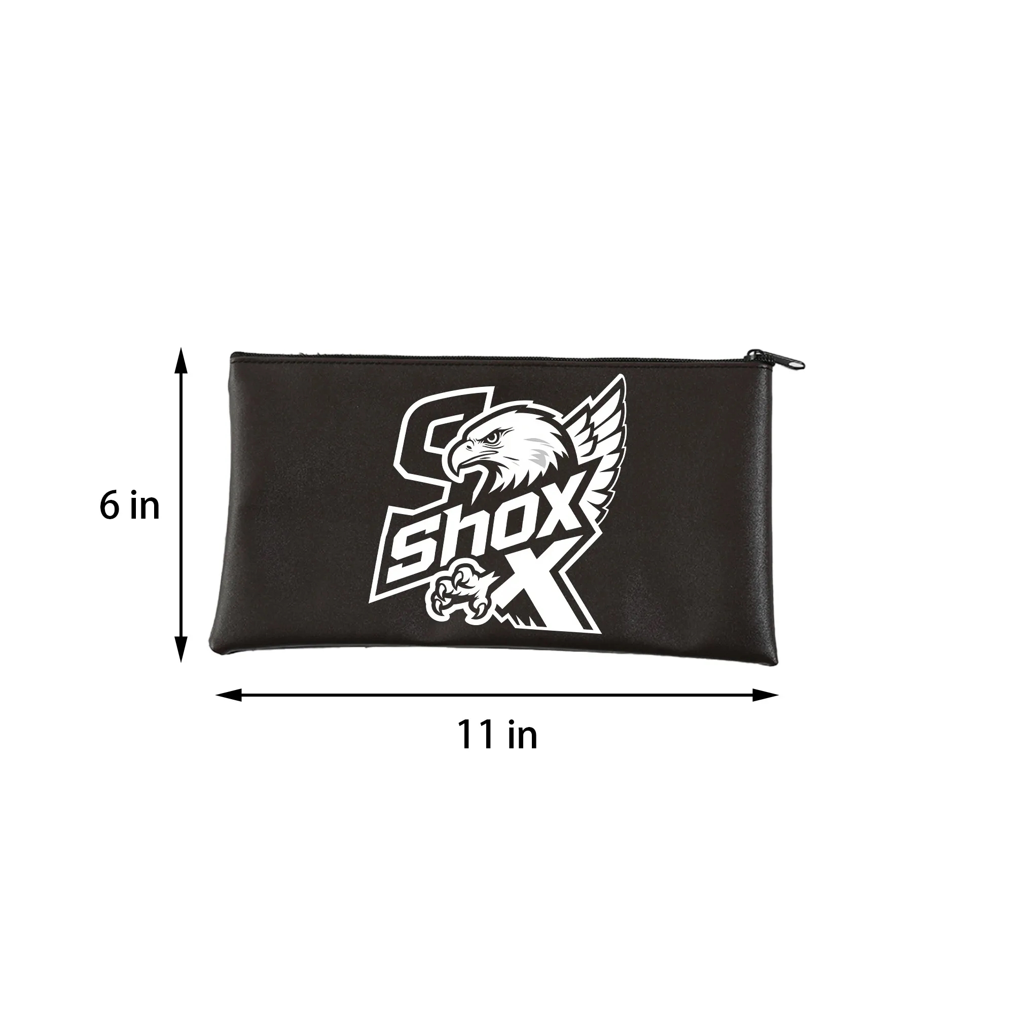 MOQ 50 PU Leather Check And Cash Storage Bag 3
