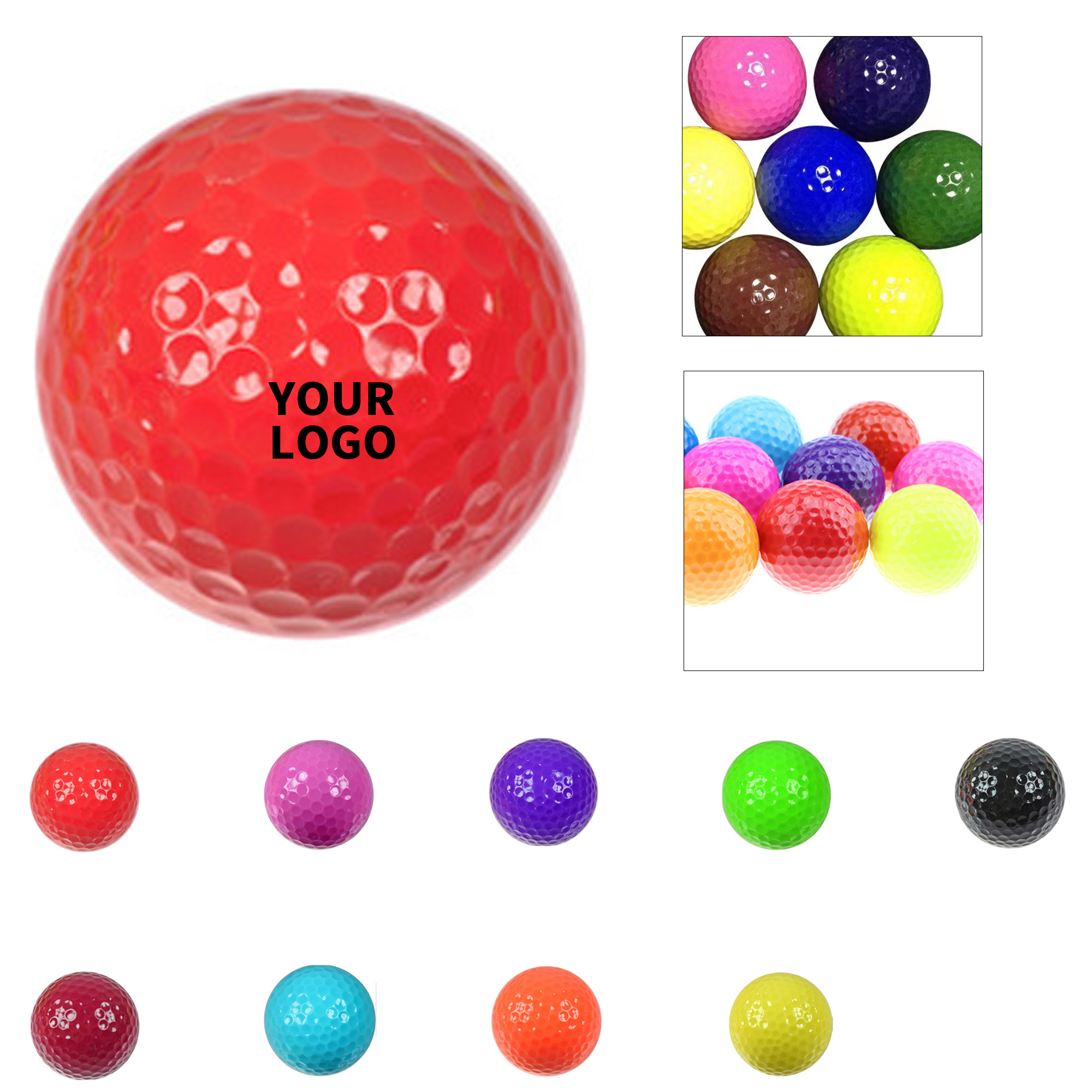 Practice Golf Ball 1.68" Diameter Synthetic Cover 3