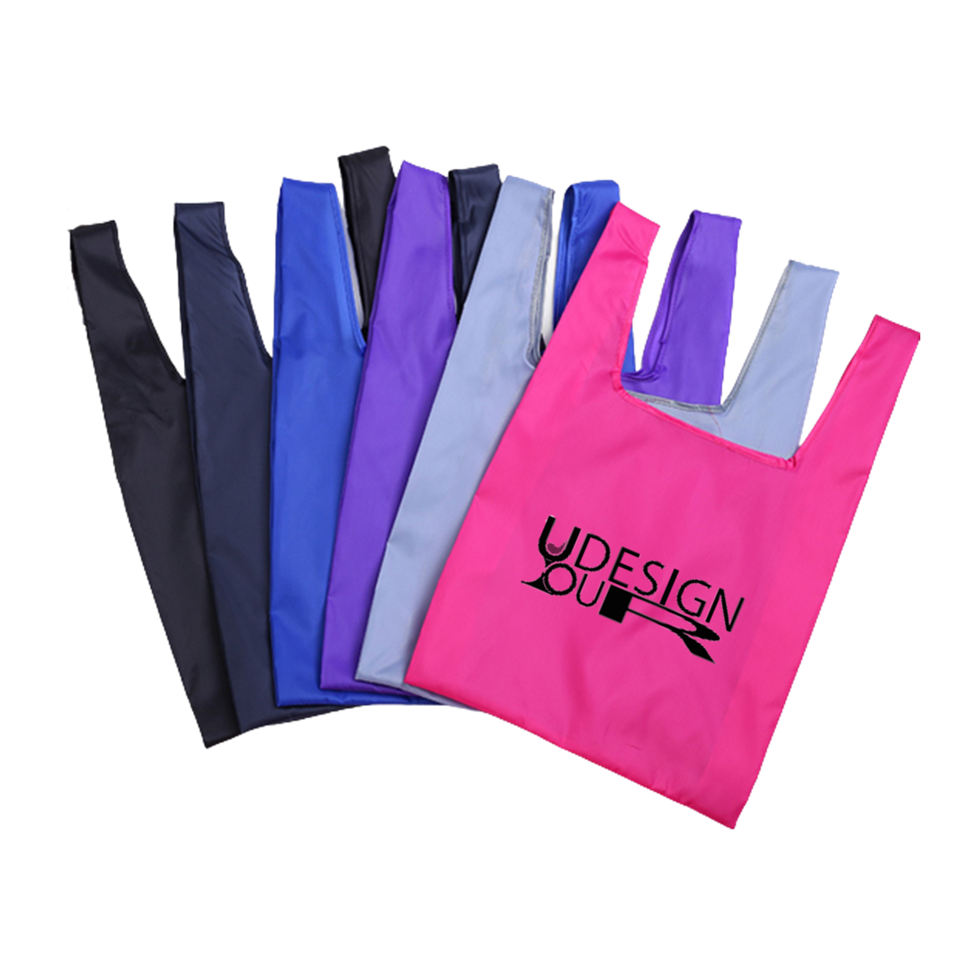 Polyester Foldable Shopping Tote Bag, custom tote bag with logo imprint 7