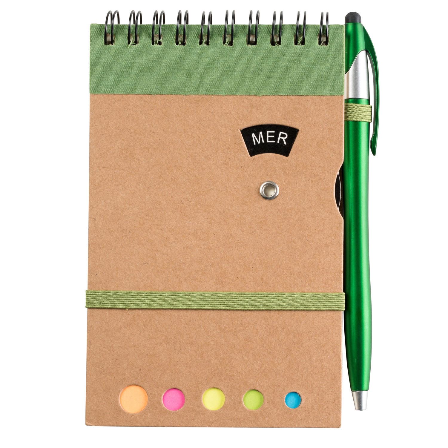 70 Sheet Grained Cardboard Spiral Bound Journal 6