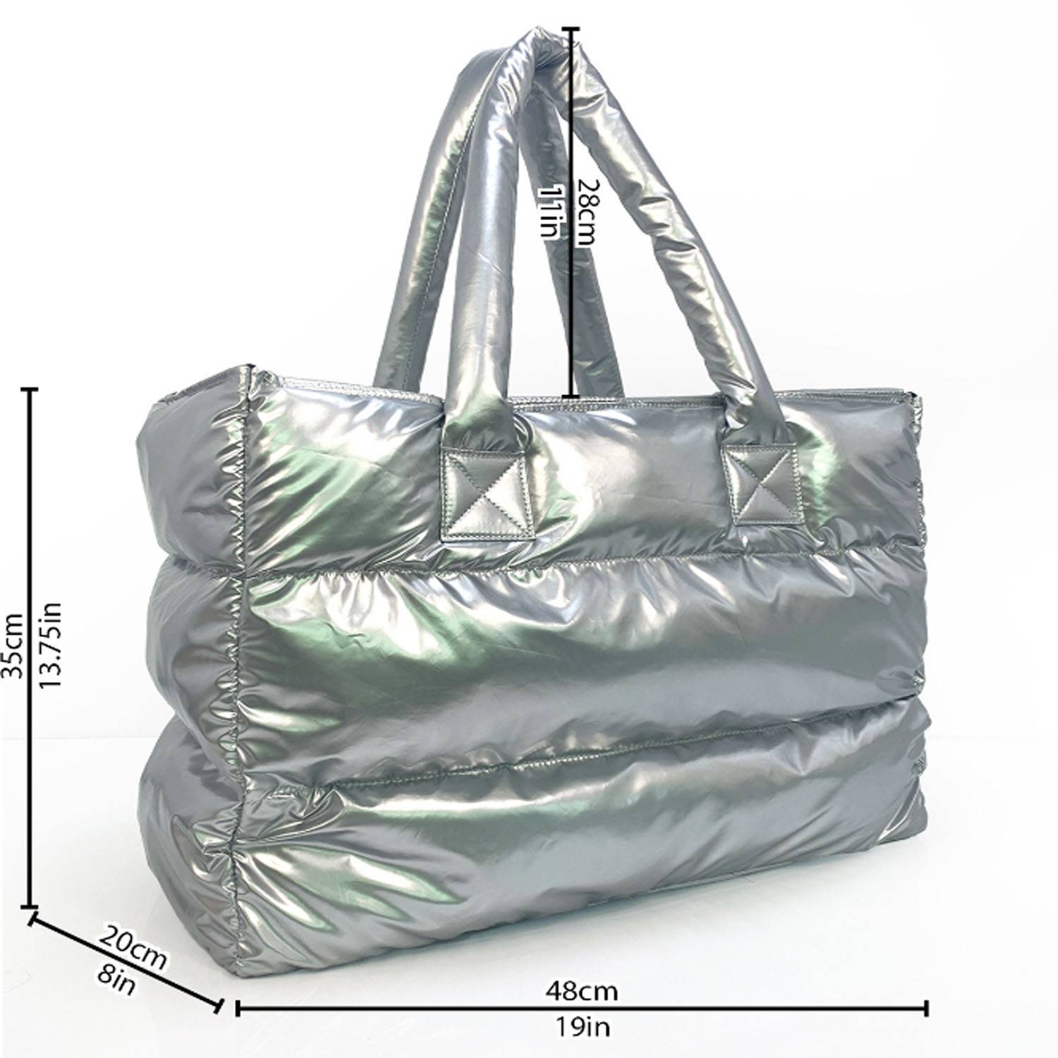 Puffer Tote Bag, custom tote bag with logo imprint 5