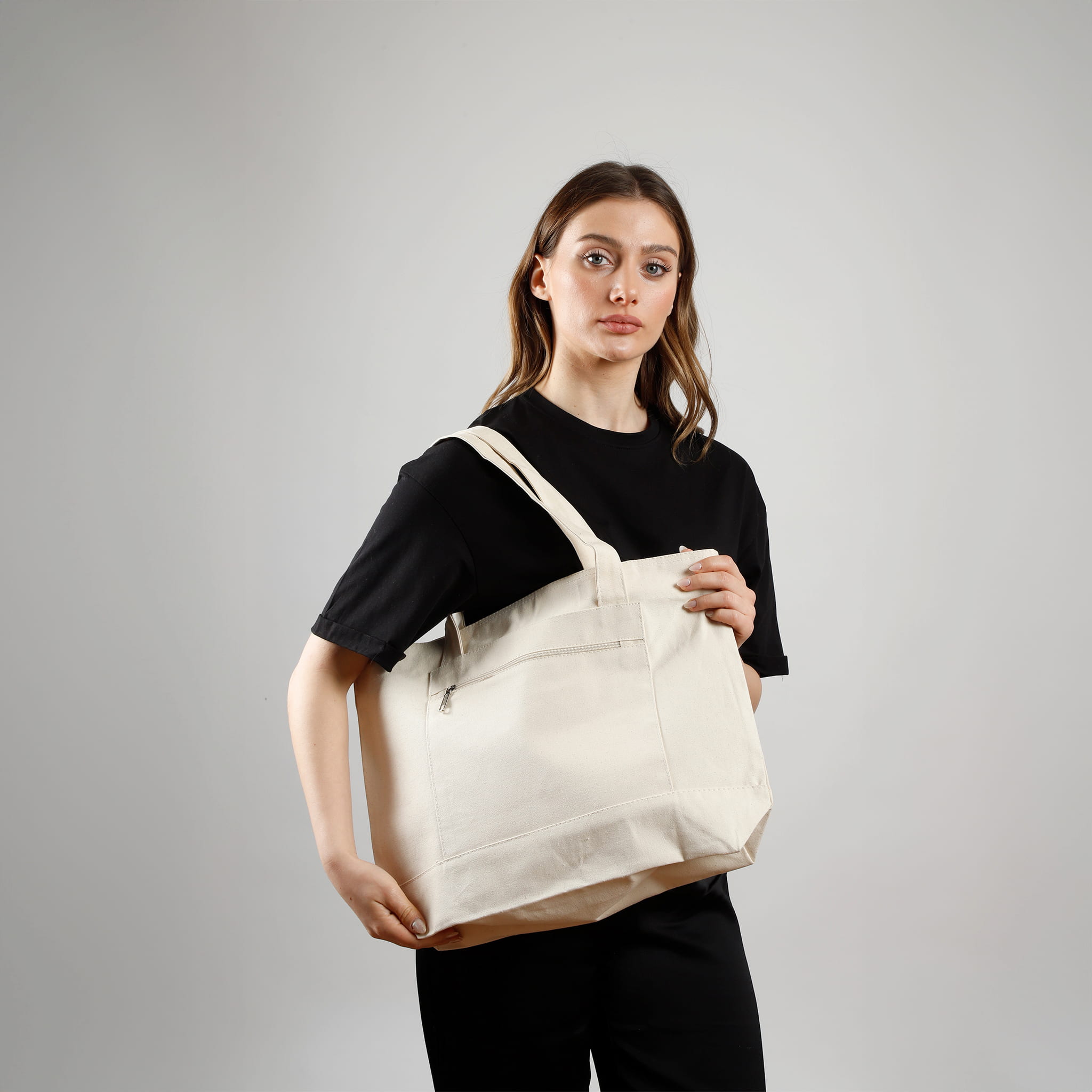 Ultimate Zip Canvas Tote Bag 8
