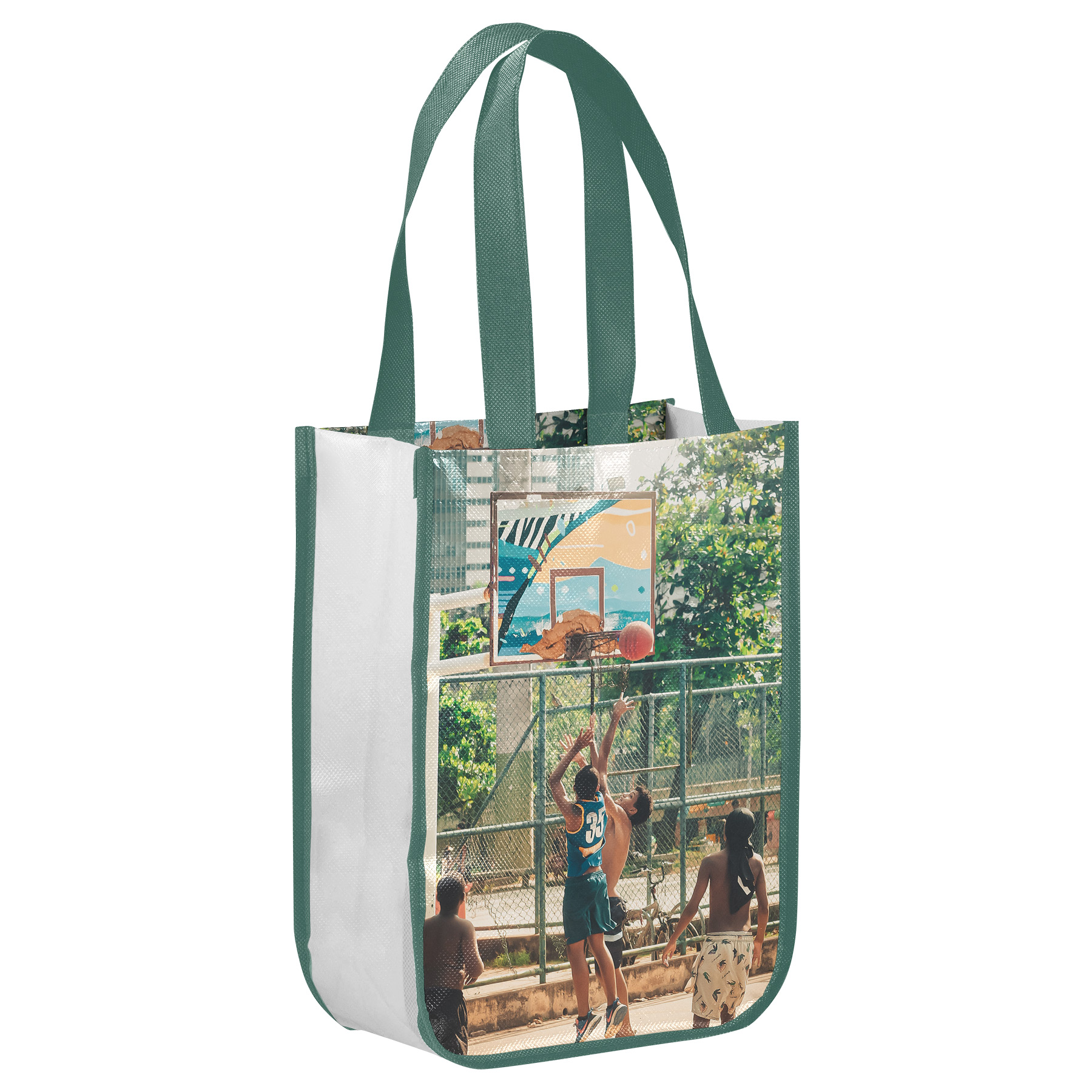 Fully Customizable 105GSM Round-Corner Laminated Tote Bags (12'' x 16'' x 6'') 17