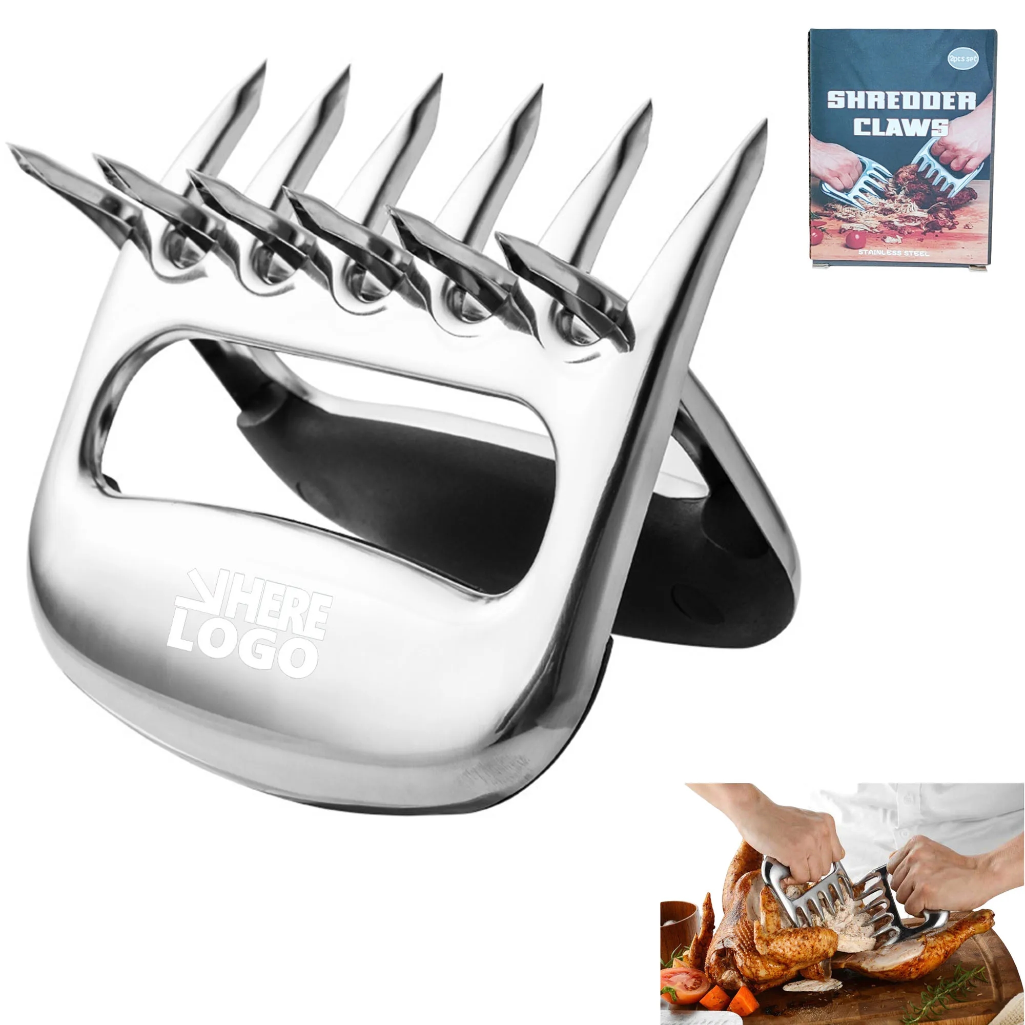 Stainless Steel BBQ Shredding Claws