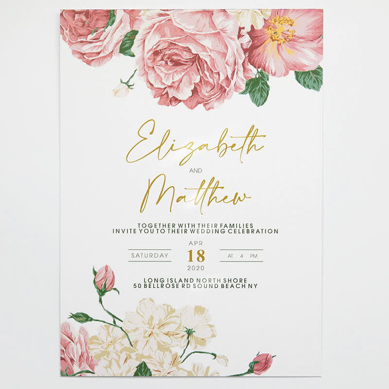 Custom Full Color 5 X 7 Inch Invitation Cards 17