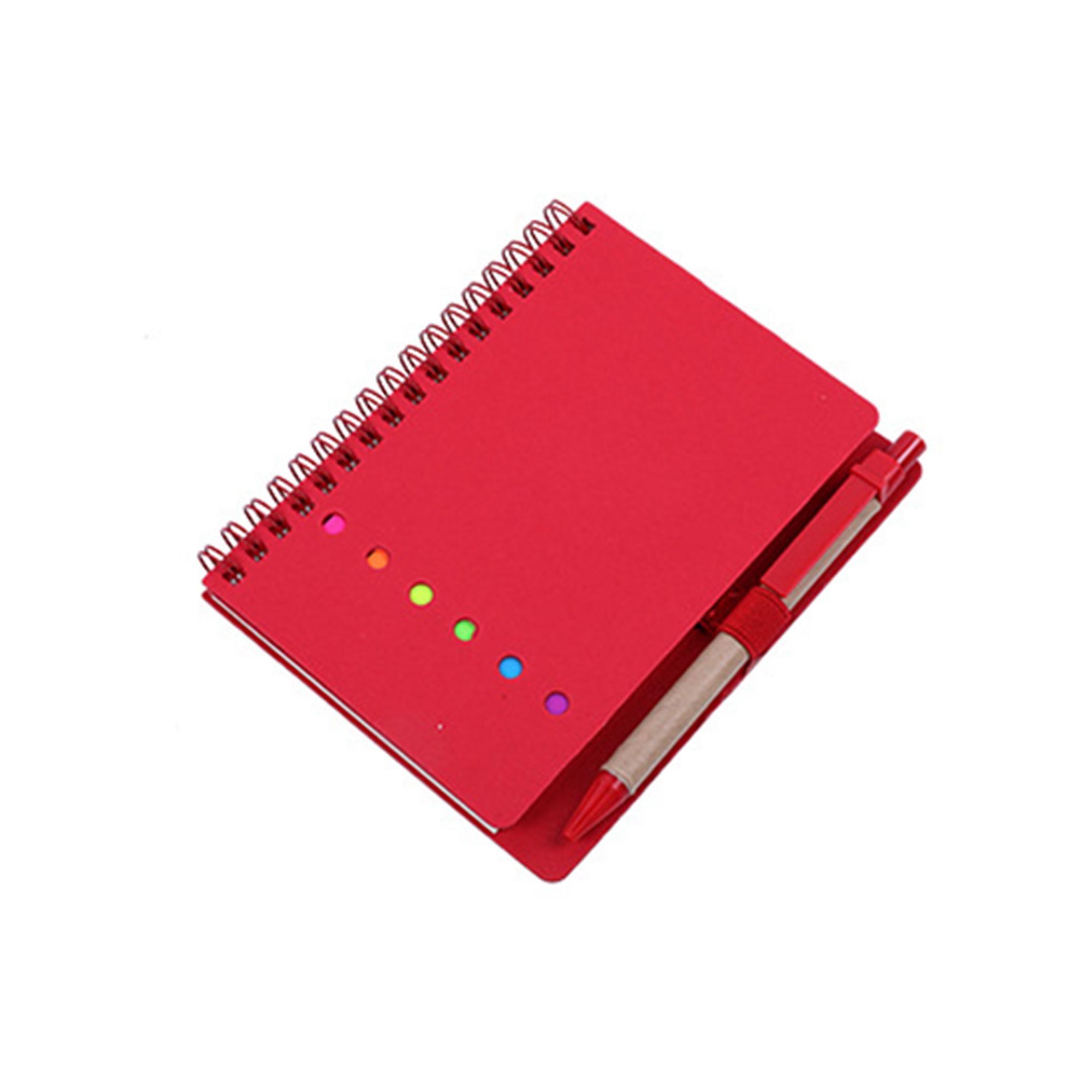 Coil Bound Notepad With Adhesive Notes And Pen 1
