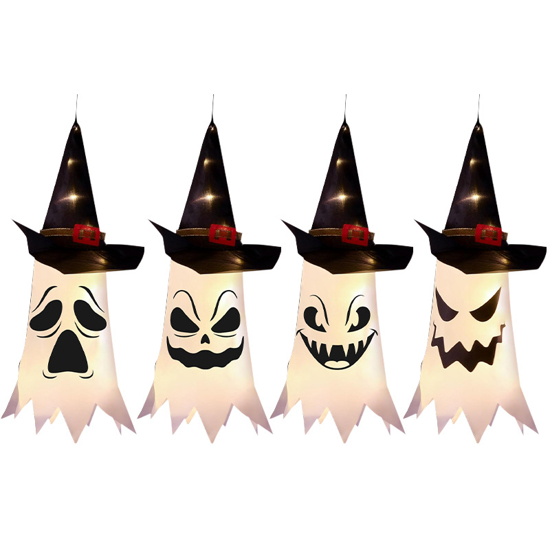 Spooky Witch Hat Ghost Lanterns 2