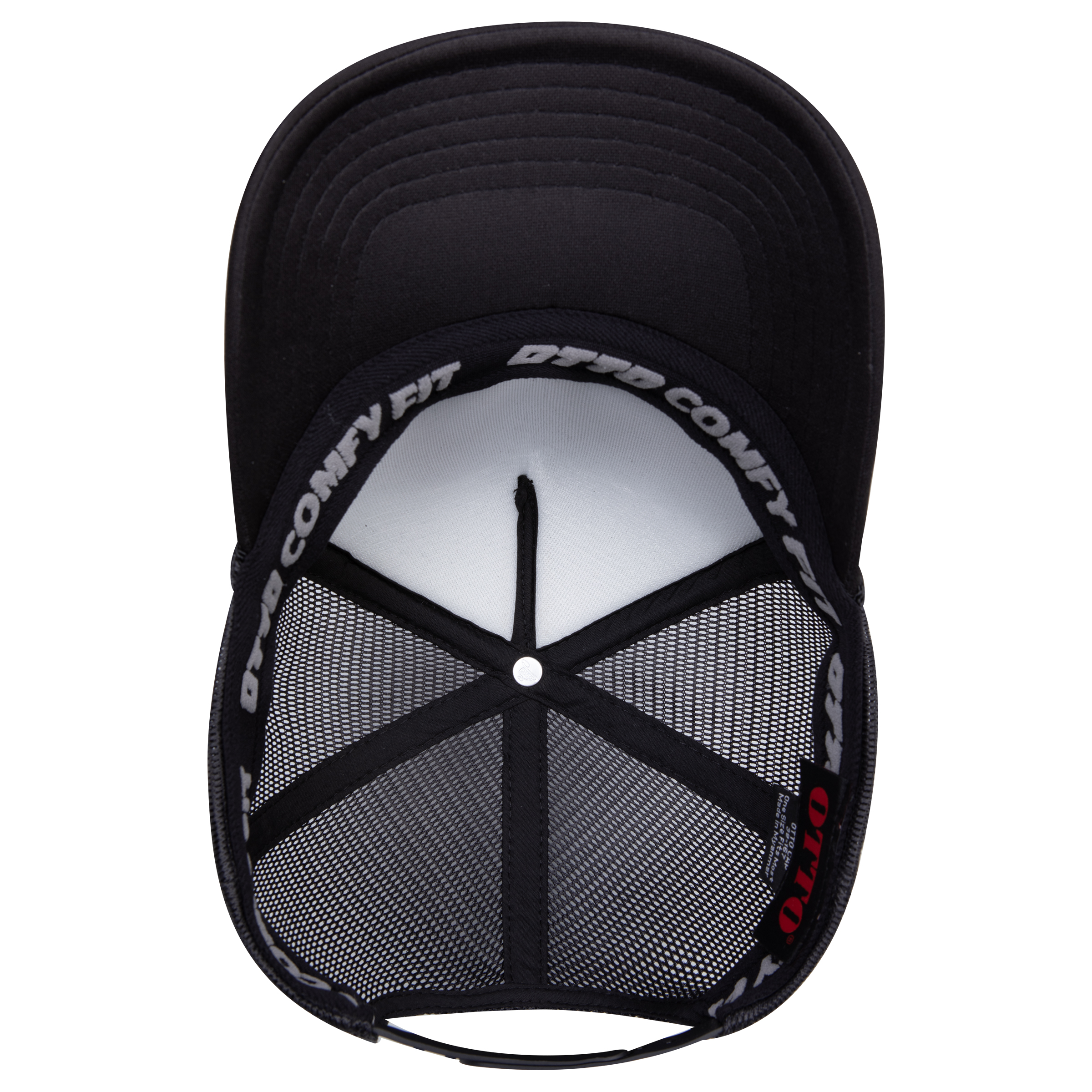 OTTO CAP® OTTO COMFY FIT® 5 Panel High Crown Mesh Back Trucker Hat 6