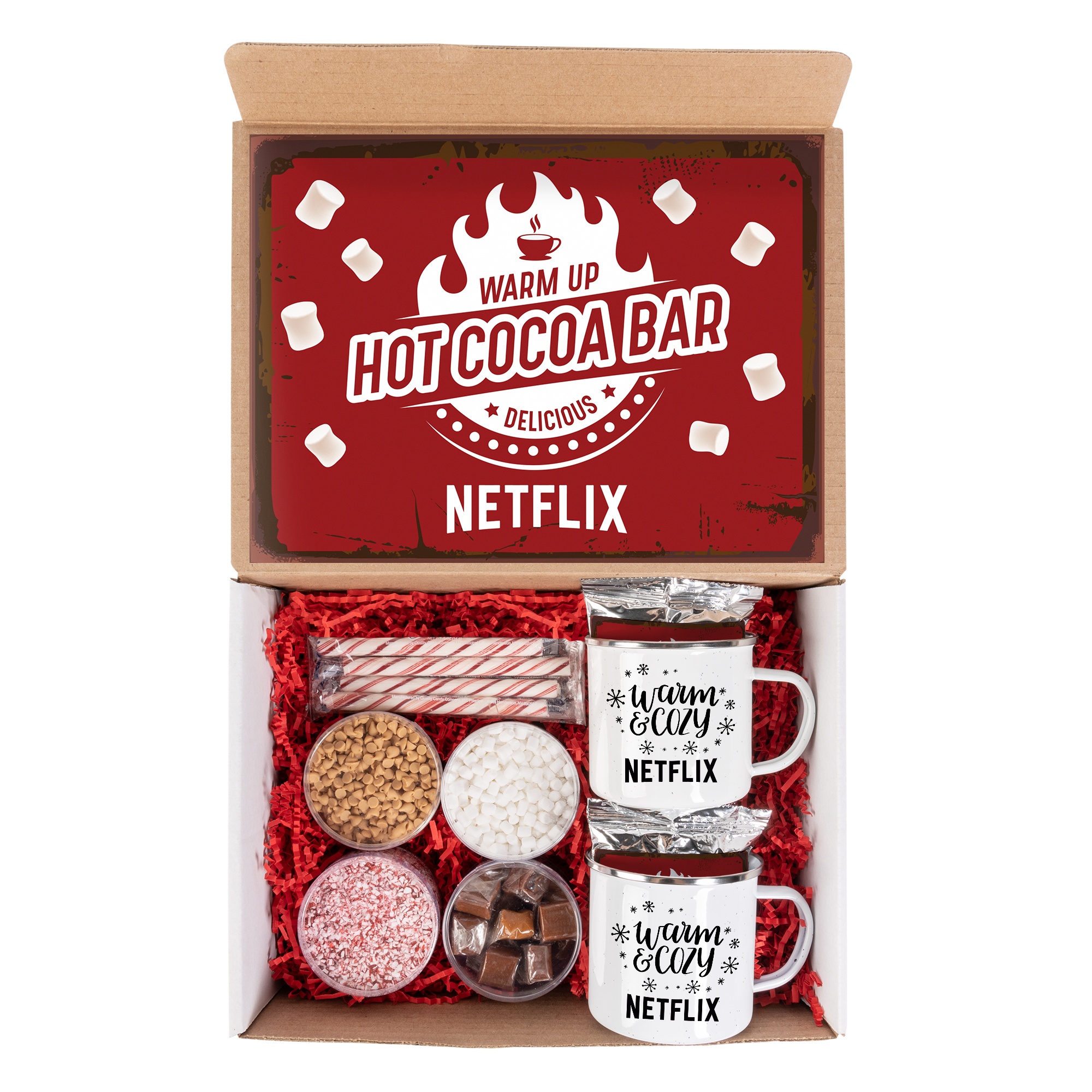 Hot Cocoa Bar Kit with 2 Mugs 4