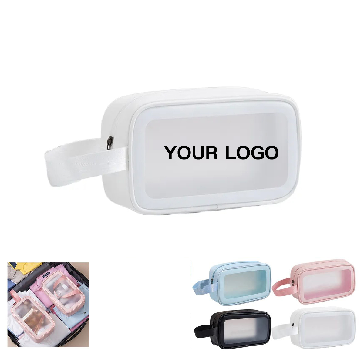 Compact PVC Toiletry Bag for Carry On Luggage 4