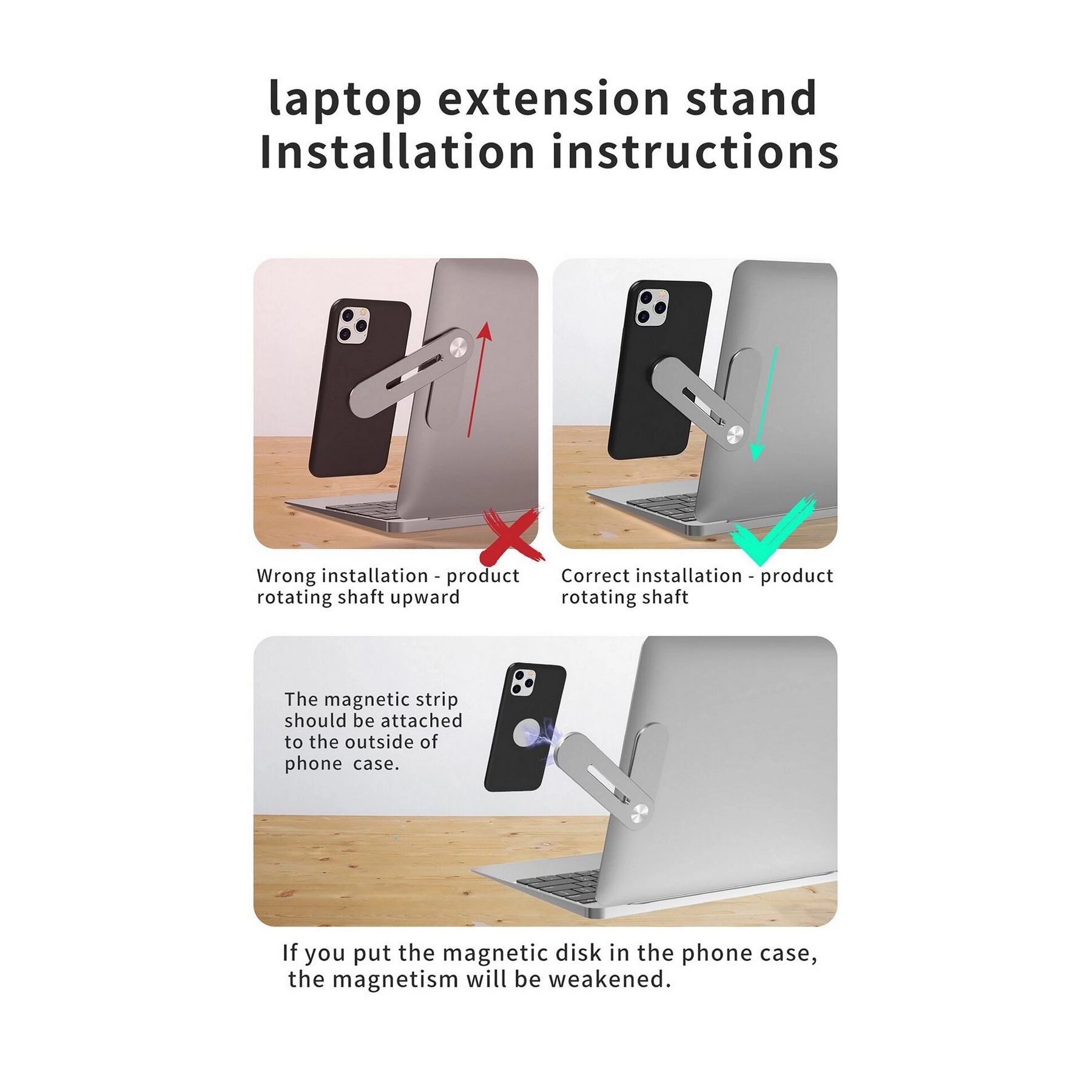 Multi-function Laptop Cell Phone Bracket 2