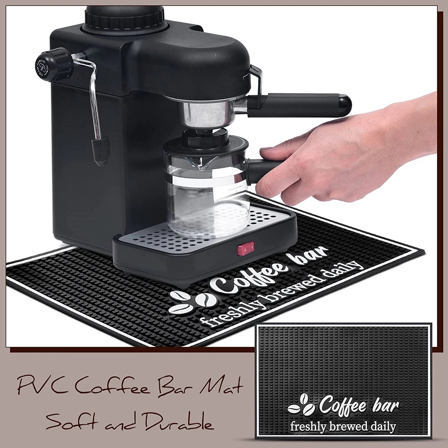 Coffee Bar Mat 18 x 12 Inches 5