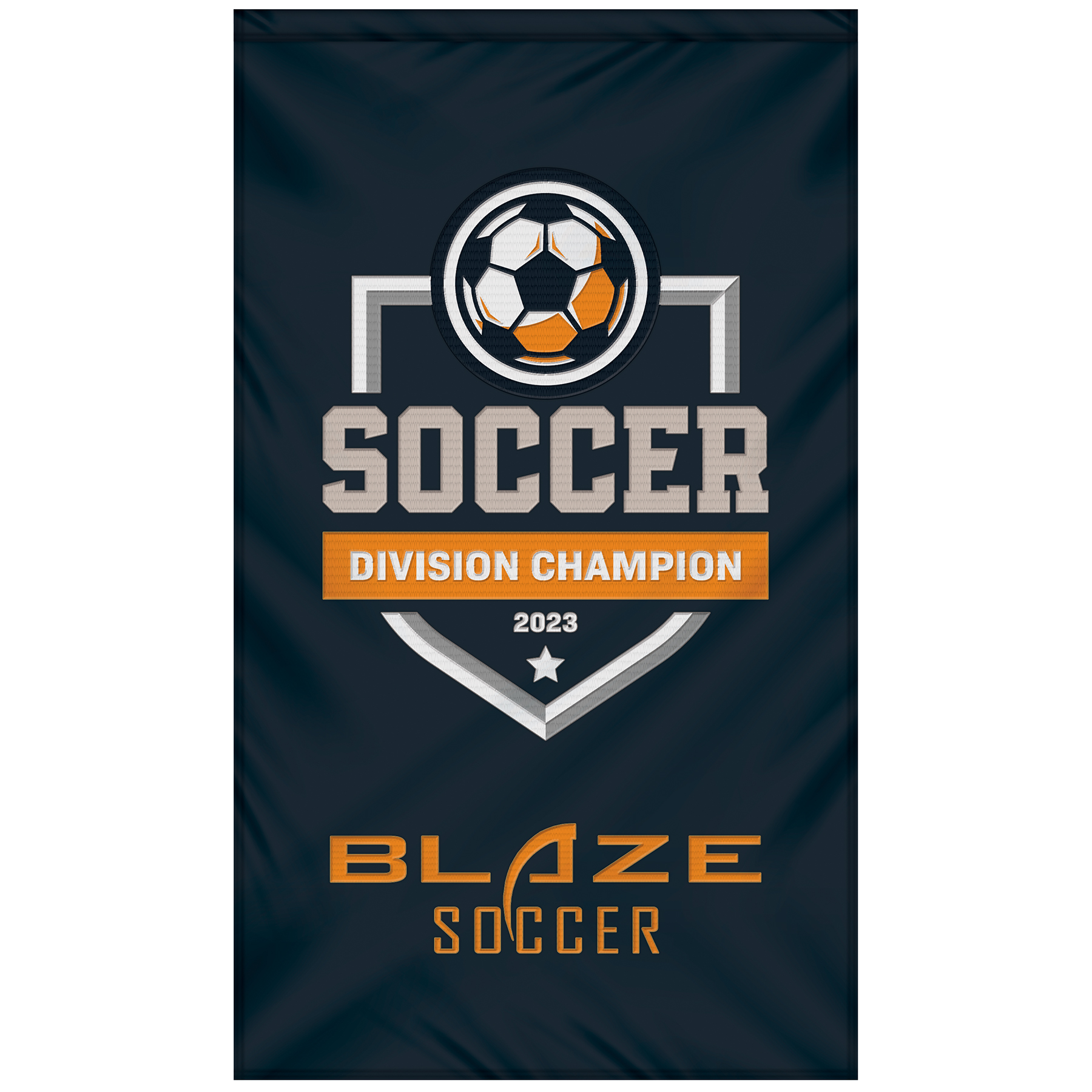 3' x 5' Single Sided Embroidered Banner with Pole Sleeve 4