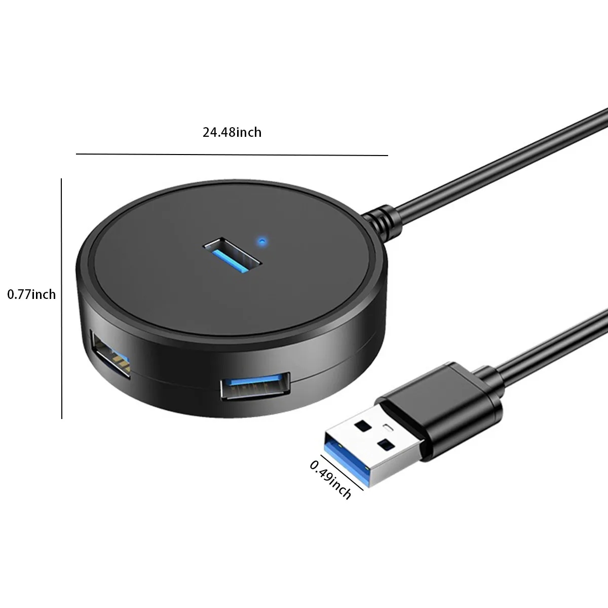 USB Multi-Port Extension Adapter Computer Accessories 5