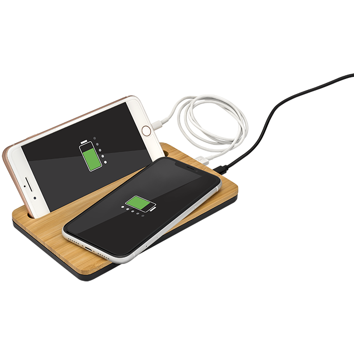 5W Bamboo Desktop Wireless Charger 17