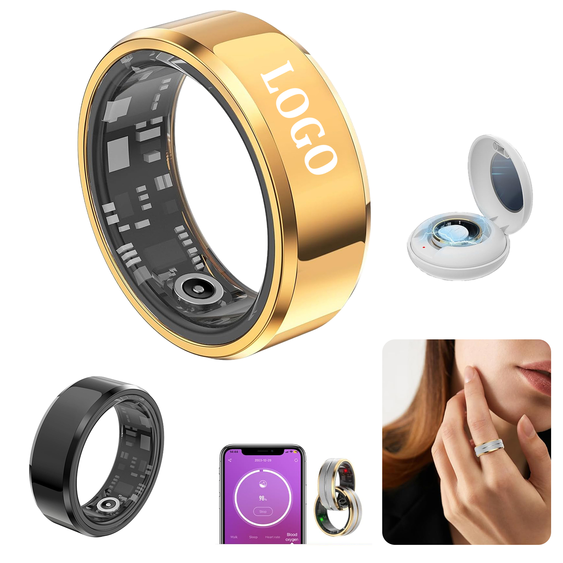 Smart Ring Health Tracker 5